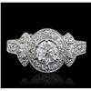Image 1 : 18KT White Gold GIA Certified 2.01ctw Diamond Ring