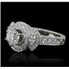 Image 2 : 18KT White Gold GIA Certified 2.01ctw Diamond Ring