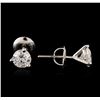 Image 2 : 14KT White Gold 1.03ctw Diamond Stud Earrings