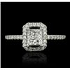 Image 1 : 14KT White Gold 0.98ctw Diamond Ring