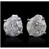 Image 1 : 14KT White Gold 3.00ctw Diamond Stud Earrings