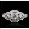 Image 1 : 14KT White Gold 1.72ctw Diamond Ring