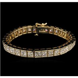 25.40ctw Diamond Tennis Bracelet - 14KT Yellow Gold