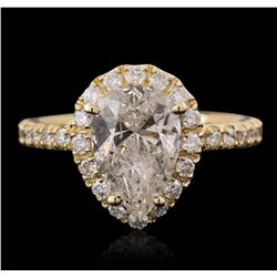 14KT Yellow Gold 2.60ctw Diamond Ring