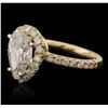 Image 2 : 14KT Yellow Gold 2.60ctw Diamond Ring