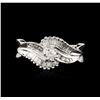Image 1 : 14KT White Gold 0.64ctw Diamond Ring