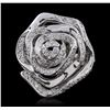 Image 1 : 14KT White Gold 0.67ctw Diamond Ring