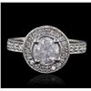 Image 1 : 14KT White Gold 2.00ctw Diamond Ring