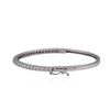 Image 2 : 14KT White Gold 1.60ctw Diamond Bangle Bracelet