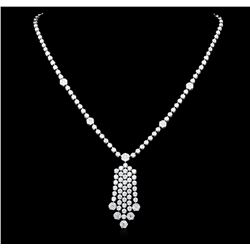 14KT White Gold 4.81ctw Diamond Necklace