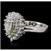 Image 2 : 14KT White Gold 1.04ctw Diamond Ring