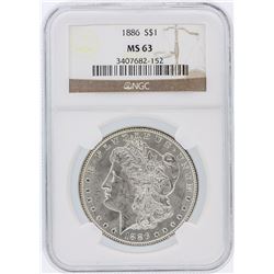 1886 NGC MS63 Morgan Silver Dollar