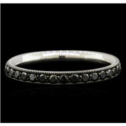 0.68ctw Black Diamond Ring - 14KT White Gold