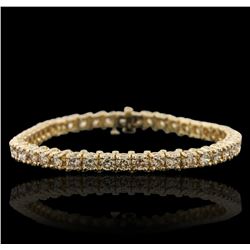 14KT Yellow Gold 6.90ctw Diamond Bracelet