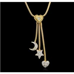 14KT Yellow Gold 0.25ctw Diamond Necklace