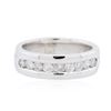 Image 1 : 14KT White Gold 0.89ctw Diamond Ring