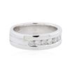 Image 2 : 14KT White Gold 0.89ctw Diamond Ring
