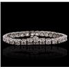 Image 2 : 14KT White Gold 13.54ctw Diamond Tennis Bracelet