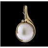 Image 5 : 14KT Yellow Gold Pearl and Diamond Jewelry Suite