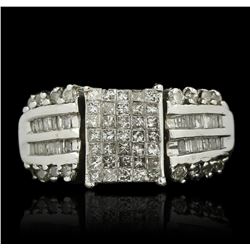 14KT White Gold 1.05ctw Diamond Ring