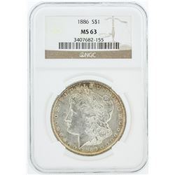 1886 NGC MS63 Morgan Silver Dollar