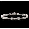 14KT White Gold 9.93ctw Diamond Tennis Bracelet