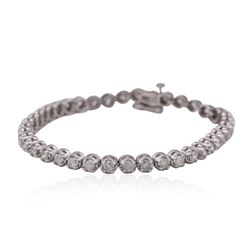 14KT White Gold 3.02ctw Diamond Tennis Bracelet