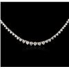 Image 2 : 18KT White Gold 7.29ctw Diamond Necklace