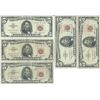 Image 1 : 1963 $5 Red Seal Bill Lot of 10