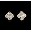 Image 1 : 14KT Yellow Gold 0.70ctw Diamond Earrings