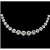 Image 1 : 18KT White Gold 11.66ctw Diamond Necklace