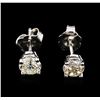 Image 1 : 0.96ctw Diamond Stud Earrings - 14KT White Gold