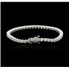 Image 2 : 18KT White Gold 9.44ctw Diamond Tennis Bracelet