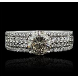 18KT White Gold 1.58ctw Diamond Ring