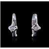 Image 1 : 14KT White Gold 0.03ctw Diamond Earrings