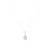Image 1 : 14KT White Gold 0.77ctw Diamond Pendant With Chain
