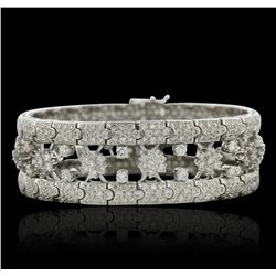 18KT White Gold 14.75ctw Diamond Bracelet