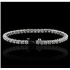 Image 3 : 14KT White Gold 4.40ctw Diamond Tennis Bracelet