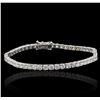 Image 1 : 14KT White Gold 6.12ctw Diamond Tennis Bracelet