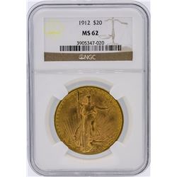 1912 NGC MS62 $20 Liberty Head Double Eagle Gold Coin