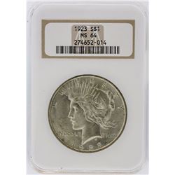 1923 NGC MS64 Peace Silver Dollar