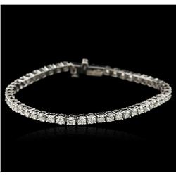 14KT White Gold 4.96ctw Diamond Tennis Bracelet