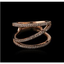 14KT Rose Gold 0.45ctw Diamond Ring