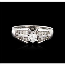 18KT White Gold 0.86ctw Diamond Ring