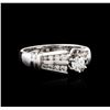 Image 2 : 18KT White Gold 0.86ctw Diamond Ring