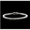Image 1 : 18KT White Gold 9.04ctw Diamond Tennis Bracelet