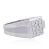 Image 2 : 14KT White Gold 0.80ctw Diamond Ring
