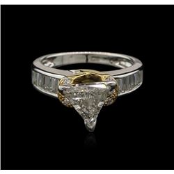 1.56ctw Diamond Ring - 14KT White and Yellow Gold