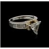 Image 2 : 1.56ctw Diamond Ring - 14KT White and Yellow Gold