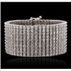 Image 1 : 14KT White Gold 47.05ctw Diamond Bracelet